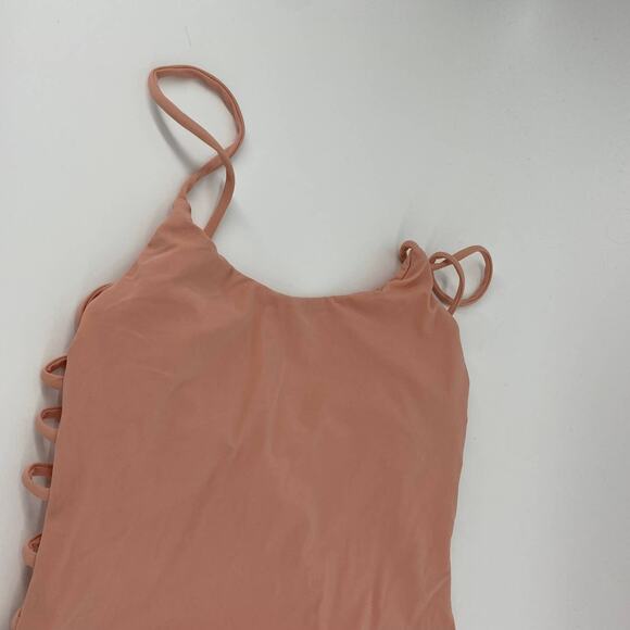 Bec & Bridge Appletini One-Piece Swimsuit Side Cut Outs Pink Barbiecore Size 4 - Picture 5 of 11